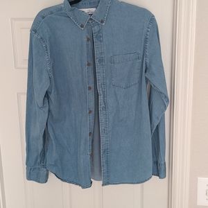 Men's jean button down shirt